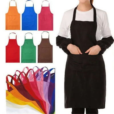 2020 NEW Adjustable Bib Apron Dress Men Women Kitchen Restaurant Chef Classic Cooking Bib