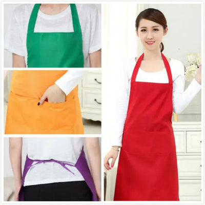 2020 NEW Adjustable Bib Apron Dress Men Women Kitchen Restaurant Chef Classic Cooking Bib