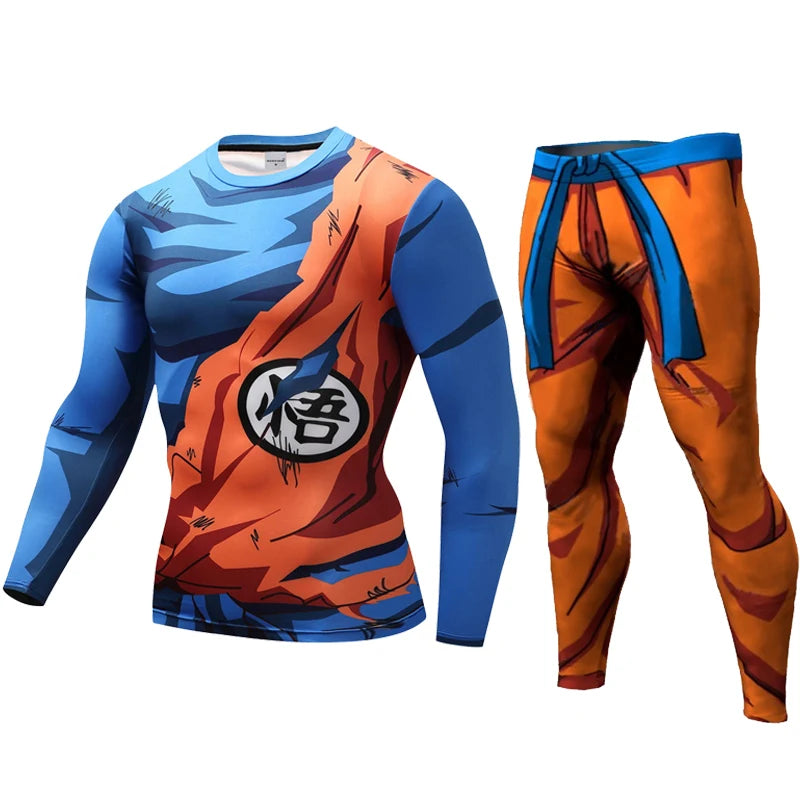 Goku 3D Printed Pattern Compression Tights Pants Men Sweat pants Skinny Legging Trousers Male Vegeta Costume Long pants