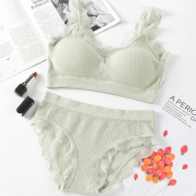 Sexy Women Bra Panties Set Push Up Sports Bra Set Letter Strap Seamless Active Bra Women Lingerie Set Fitness Top Underwear