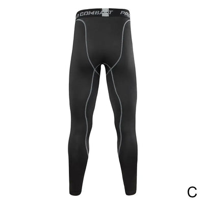 Mens Gym Leggings Running Compression Pants Basketball Tights For Men Sports Workout Black Leggings Training Exercise Pants