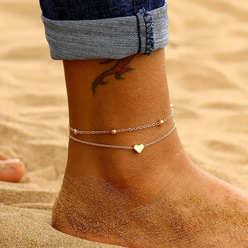 Bohemian Snake Summer Anklets For Women Ankle Bracelet Set On Leg Chain Femme Barefoot Jewelry Beach Accessories Mujer