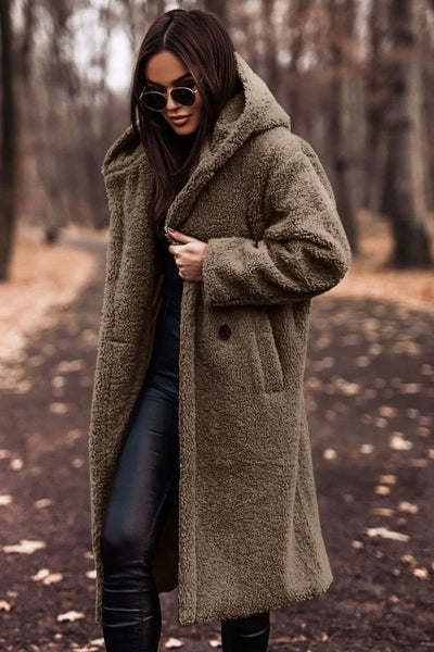 Jackets for Women Autumn and Winter Fashion Long Sleeve Tweed Coat for Women