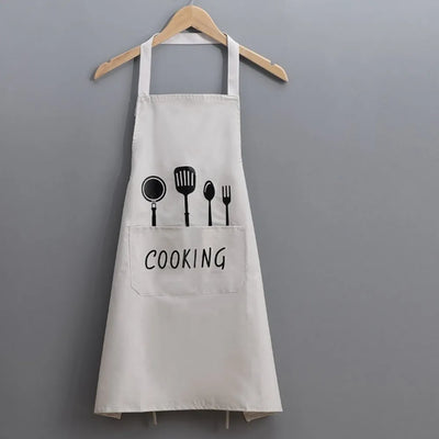 Cute Japanese Floral Canvas Apron Fashion Breathable Maid Dress with Waistband Home Kitchen Cooking Restaurant Women Workwear