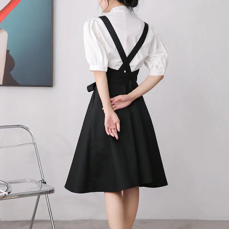 Household Restaurant Kitchen Florist Apron Dress Women With Pocket Beauty Service Work Overalls Gardening Coffee Baking Pinafore