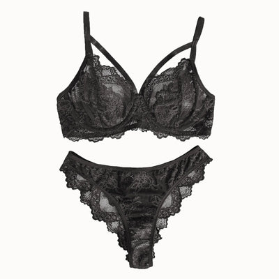 Women's Lingerie & Underwear， eyelash sxy fancy lace strapping underwire bra &  brazilian panties ，victoria style