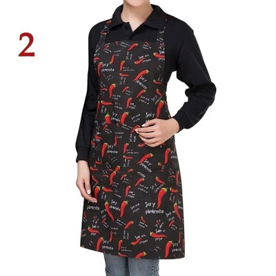 Womens Mens Cooking Chef Kitchen Restaurant BBQ Apron Dress with 2 Pockets Simple Style Waiter Apron