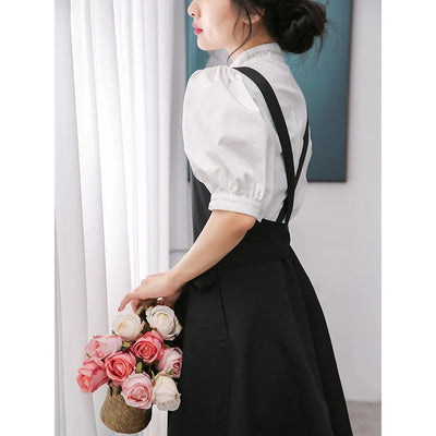 Household Restaurant Kitchen Florist Apron Dress Women With Pocket Beauty Service Work Overalls Gardening Coffee Baking Pinafore