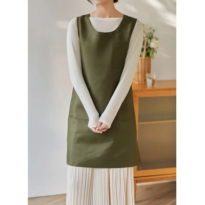 Kitchen Waterproof Adjustable Japanese Korean Dress Apron Woman Beauty Coffee Shop Cook Waiter Florist Aprons New Work Aprons