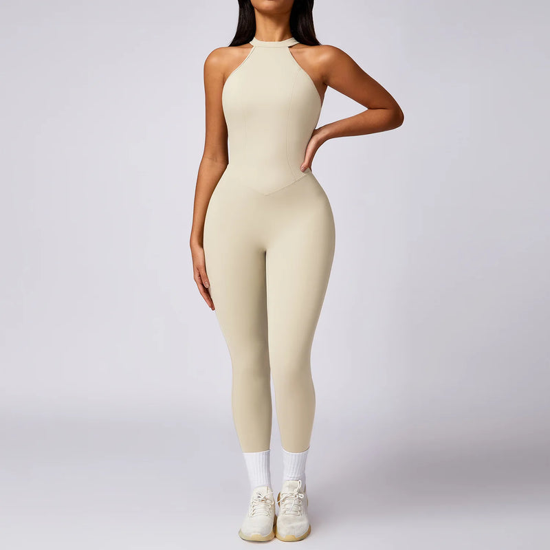 Romper Backless Set Workout Jumpsuit Fitness Bodysuit Siamese Sportswear Women Tracksuit Gym Clothes One-piece Playsuit Yoga Set