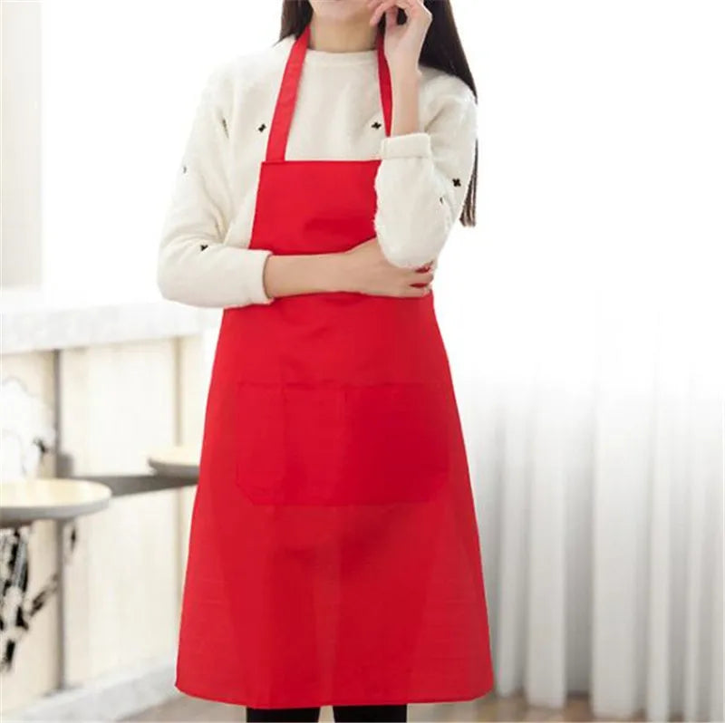 8 Colors New Fashion Lady Women Apron Home House Kitchen Chef Butcher Restaurant Cooking Baking Dress Bib Apron