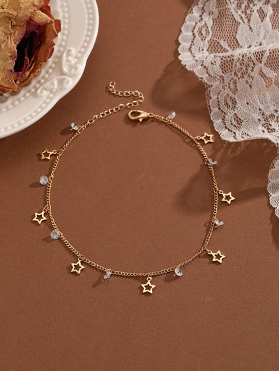 Crystal Cubic Zirconia Anklet For Women Girls Ankle Bracelet Leg Chain