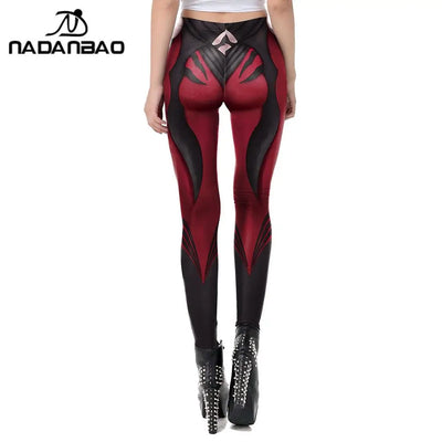 NADANBAO Women Leggings Gothic Style Anime Printed High Quality Leggings Fashion Elastic Pants Sporting Fitness Yoga Pants