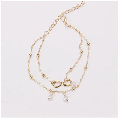 New Personalized Butterfly Pendant Anklet Summer Beach Leg Chain Handcrafted Anklet Gold And Silver Headwear Wholesale And Retai