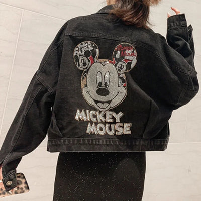 chaquetas para mujeres Cartoon Fashion Denim Coat Streetwear Trendy Mens Women Jackets New Korean Loose Harajuku Couples Tops