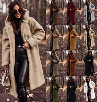 Jackets for Women Autumn and Winter Fashion Long Sleeve Tweed Coat for Women