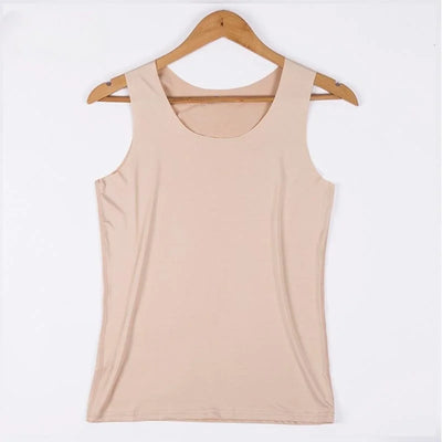 Women Summer Tight fit No trace Tanks Camis Vest Fashion Casual Sleeveless Ladies Street Tanks Tops Tees Hotsweet Bra B3192