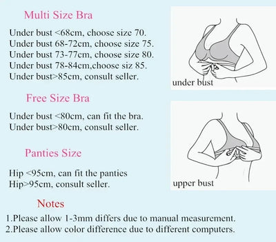 Newest Women's Push Up Embroidery Sexy Lace Floral Bra Sets Panties Underwear 5 Colors