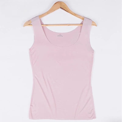 Women Summer Tight fit No trace Tanks Camis Vest Fashion Casual Sleeveless Ladies Street Tanks Tops Tees Hotsweet Bra B3192