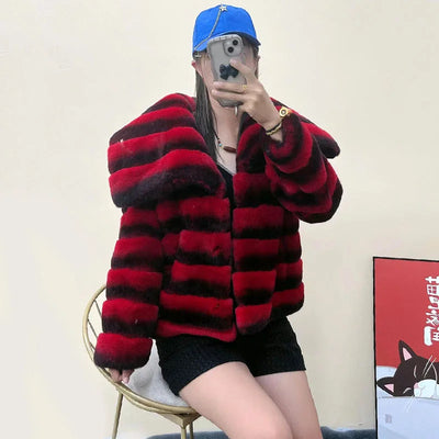 Winter Coats Woman 2024 Women's Fur Coat  Women High Street Luxury Big Fur Collar Woman Clothing Fur Jacket Female Overcoats