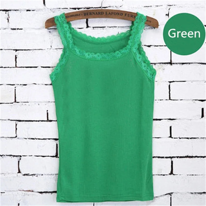 2024 Summer Top Women Sleeveless Lace Tank Top Sexy Women&