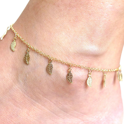 New Fashion Foot Chain Tibetan Silver Hollow Plum Flowers Heart-Shaped Anklet For Women