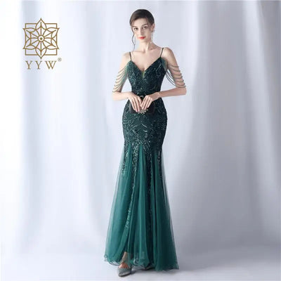 Formal Dresses for Prom Wedding Party Dress Evening Luxury 2024 Elegant Pretty Women's Special Events Long Cocktail Sequin