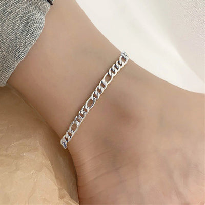 New Fashion Foot Chain Tibetan Silver Hollow Plum Flowers Heart-Shaped Anklet For Women