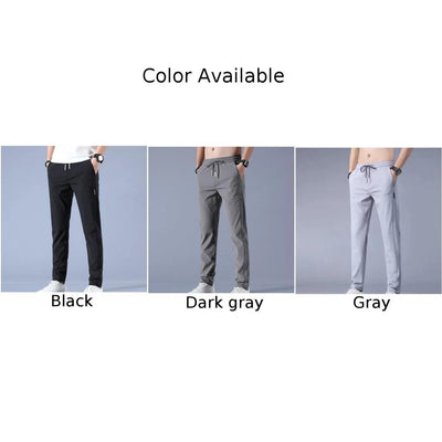 Men's Trousers Loose Straight-Leg Casual Pants Thin Quick-Drying Sports Pants