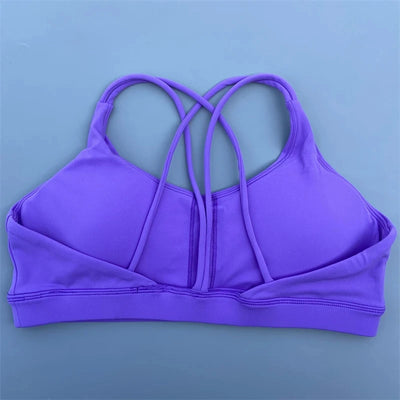 Solid Color soft high strength Women Fitness Bra Tight Sport Top Comprehensive Training Gym Yoga Underwear  Tight With Chest Pad