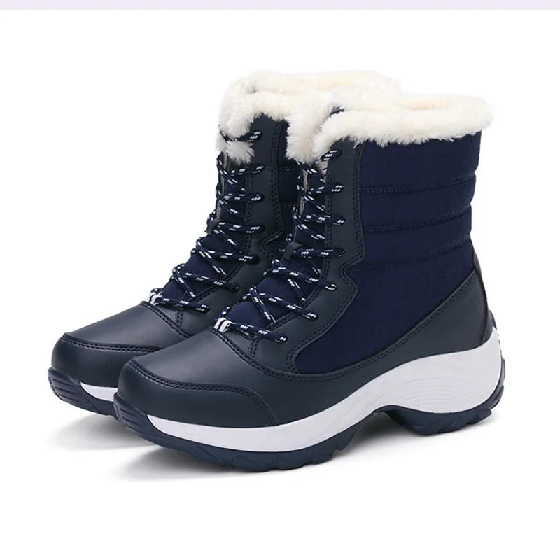 Snow Boots Women New Ladies Shoes Platform Shoes Woman Flat Keep Warm Boots Ladies Casual Plush Botas Mujer Winter Shoes Women