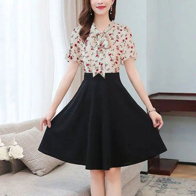 Women's Polka Dot Long Dress, Simple Trend Dresses, Elegant Clothes, Casual, Slim, Temperament, Office Lady, Summer Fashion