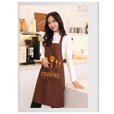 Cute Japanese Apron Maid Dress with Waistband Kitchen Household Restaurant Workwear for Women  Coffee Overalls Apron