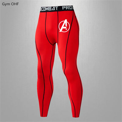 Men Compression Tights Men run Quick Dry Gym Leggings Basketball Pants Base Layer Jogging Pants Elastic Skinny Sports Trousers