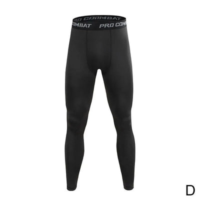 Mens Gym Leggings Running Compression Pants Basketball Tights For Men Sports Workout Black Leggings Training Exercise Pants