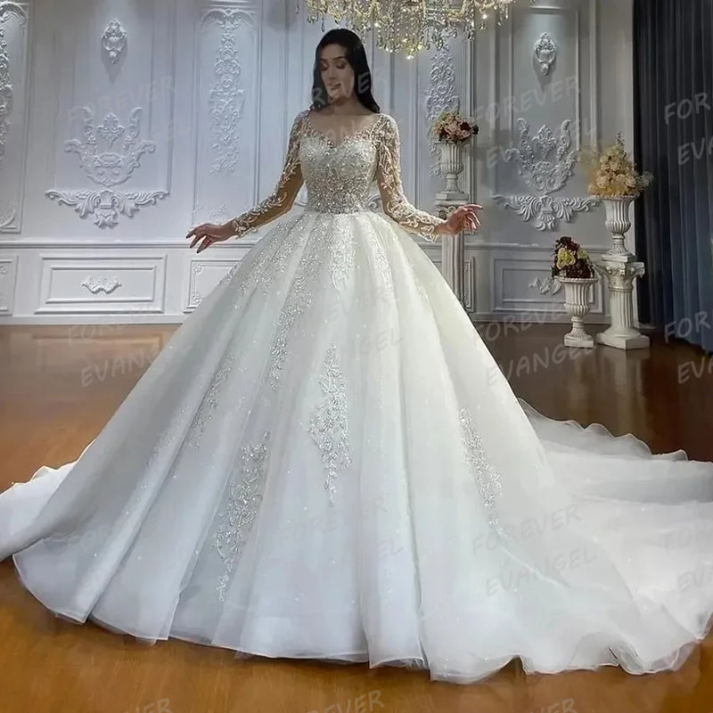 Luxury Appliques Wedding Dresses Woman&