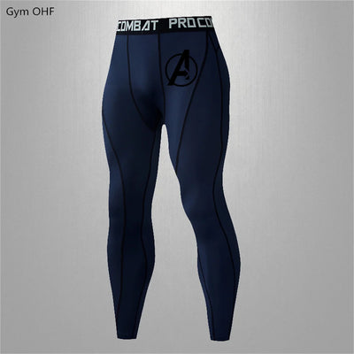 Men Compression Tights Men run Quick Dry Gym Leggings Basketball Pants Base Layer Jogging Pants Elastic Skinny Sports Trousers