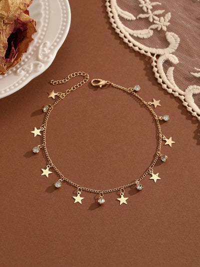 Crystal Cubic Zirconia Anklet For Women Girls Ankle Bracelet Leg Chain