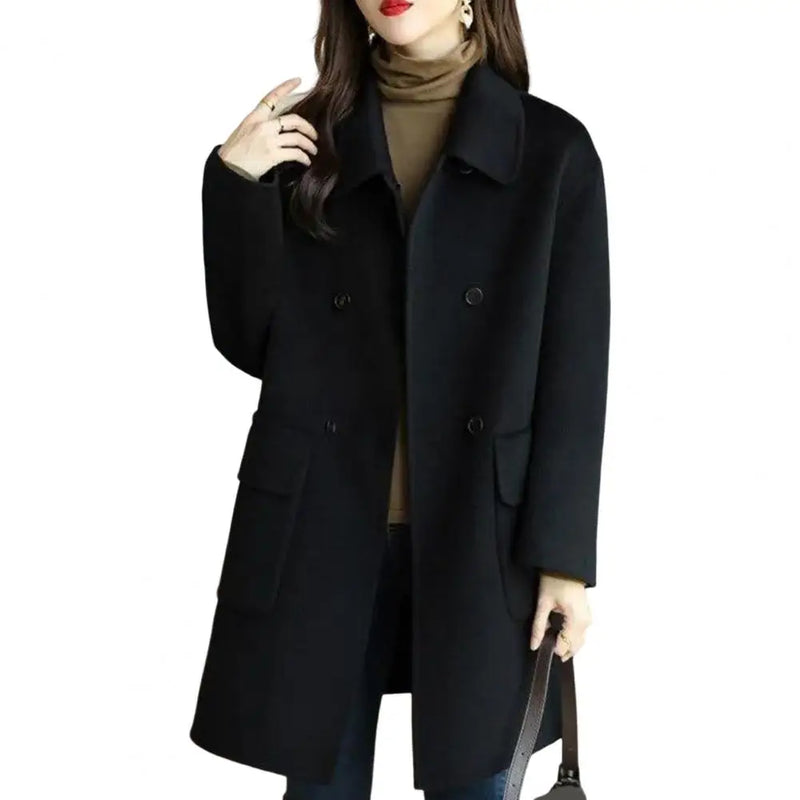 Autumn Winter Woolen Coat For Women Thickening Korean Fashion Warm Blazers Jackets Coats Women Clothing