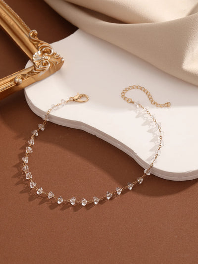 Crystal Cubic Zirconia Anklet For Women Girls Ankle Bracelet Leg Chain