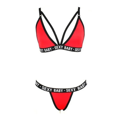 Sexy Women's Underwear Sets Bra and Panty Set Women's Underwear Bra Set Bralette Women Bra Letter Print Lace Patchwork Sexy