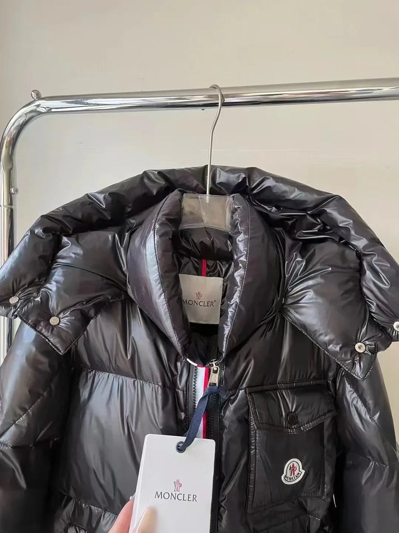 Winter Women Men Shiny Puffer Jacks hooled occasional Duck Down Coats High Quality Male Outdoor safe Moncler Warm Jackets