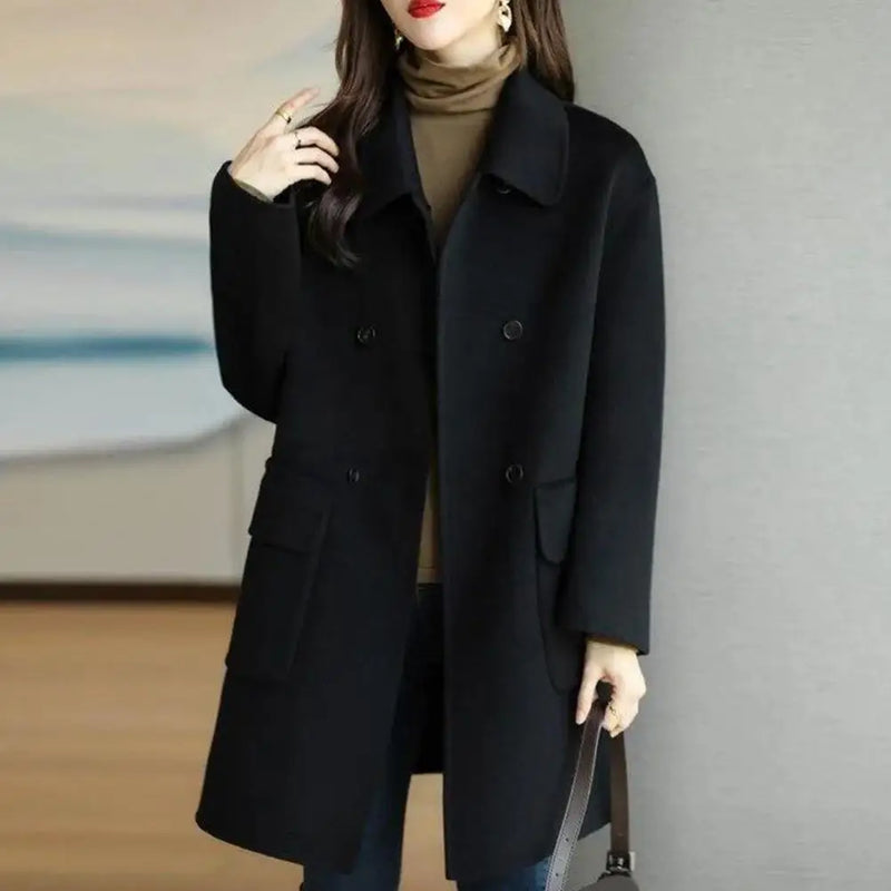 Autumn Winter Woolen Coat For Women Thickening Korean Fashion Warm Blazers Jackets Coats Women Clothing