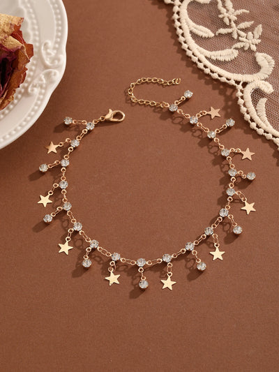 Crystal Cubic Zirconia Anklet For Women Girls Ankle Bracelet Leg Chain