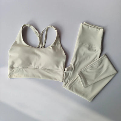 Yoga Suit for Women High-end Sexy Fashionable Slimming Hip Lifting Sports Fitness Bras and Leggings Tank Top Breathable Set