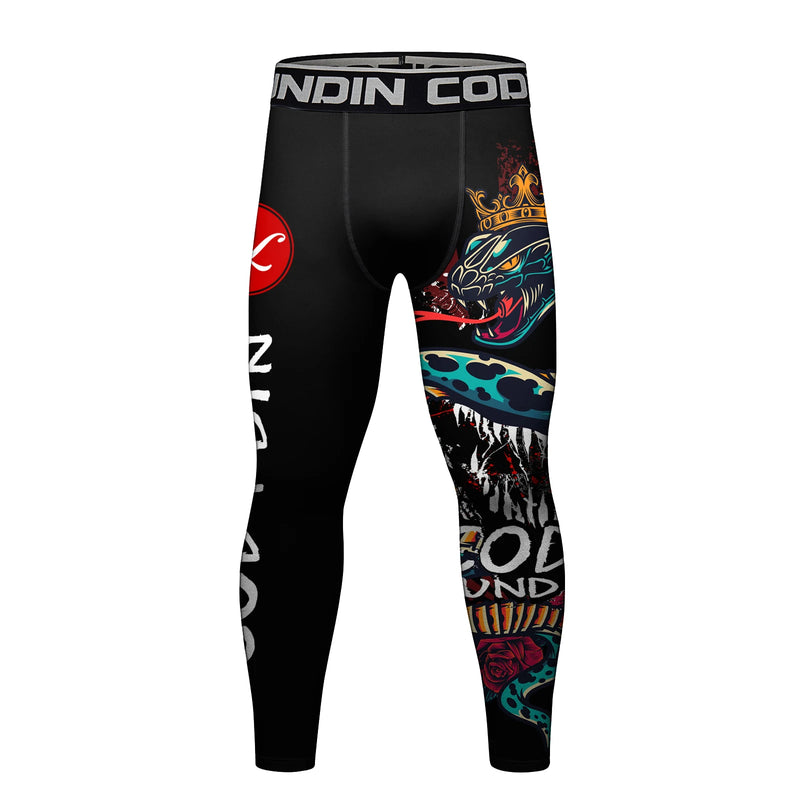 Cody Lundin MMA Clothing Men Full Subliamtion Print Leggings Sport Fitness Bjj Kickboxing wear MMA Compression Pants Tight Spats