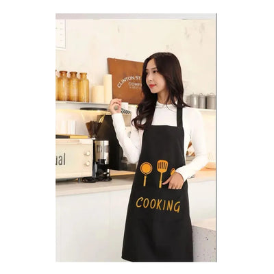 Cute Japanese Apron Maid Dress with Waistband Kitchen Household Restaurant Workwear for Women  Coffee Overalls Apron