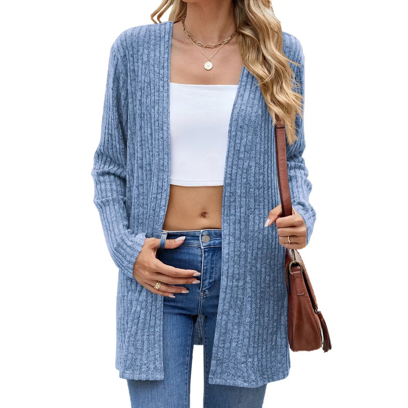 Harajuku Women Basic Jacket Cardigans Autumn Casual Thin Coat Ropa Mujer Fashion Streetwear Cardigan Woman Clothing Outerwear