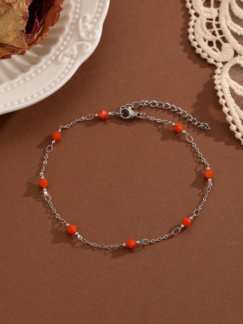 Crystal Cubic Zirconia Anklet For Women Girls Ankle Bracelet Leg Chain