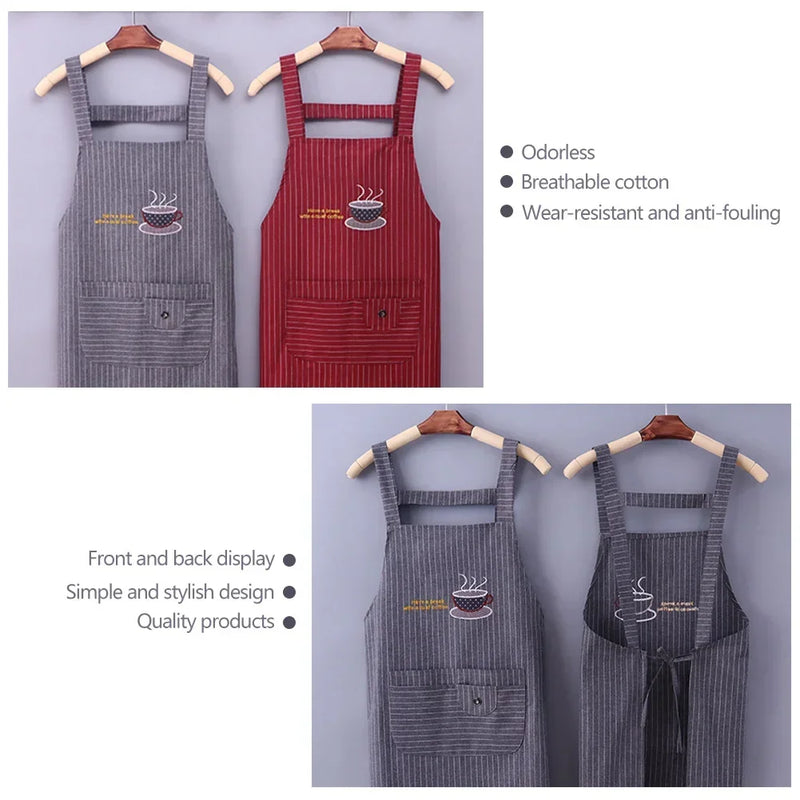 Kitchen Apron Unisex Cotton Hand Wipe Men&